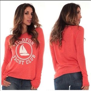 Wildfox Yacht Club S Coral Sweater